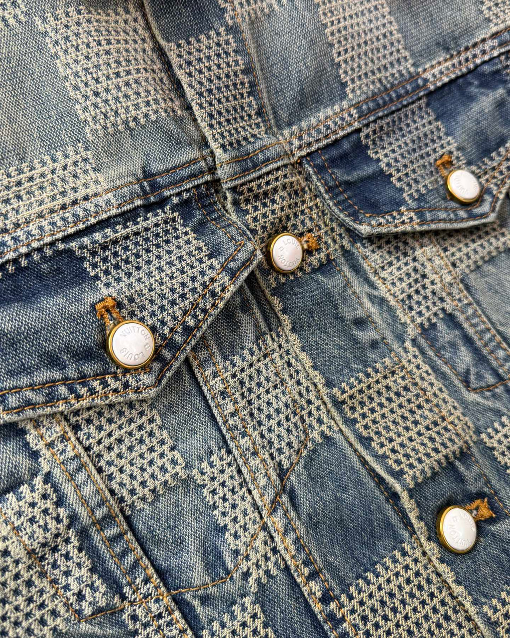 VV Plaid denim jacket 1825022819
