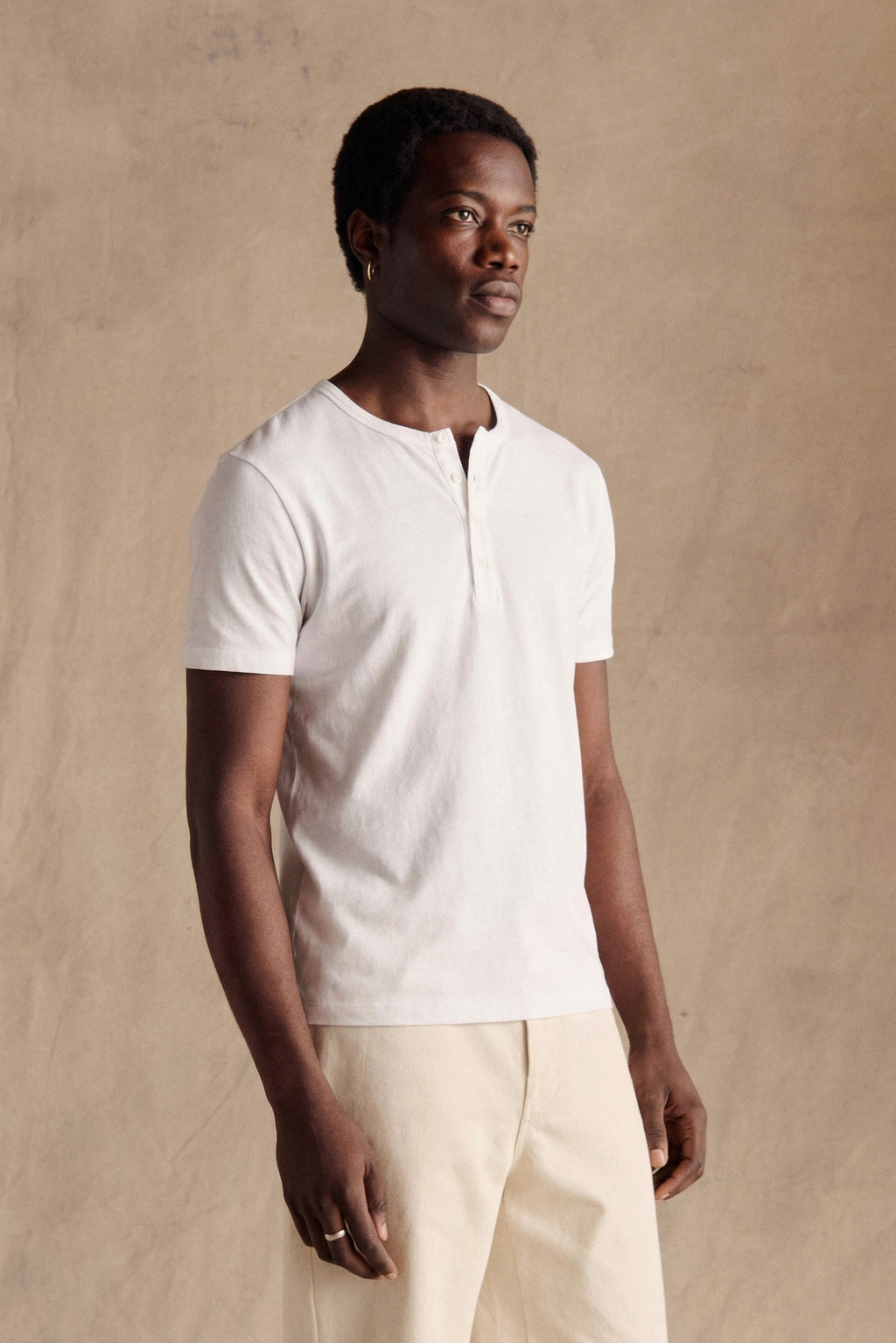 Henley Short Sleeve | White
