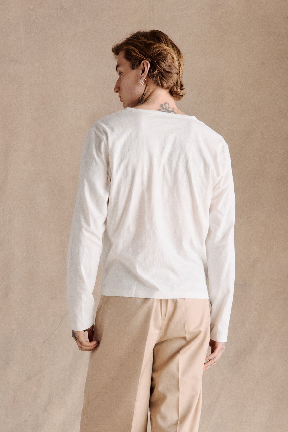 Riviera Slub Henley | White