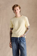 Steve Slub Cotton Tee | Yellow