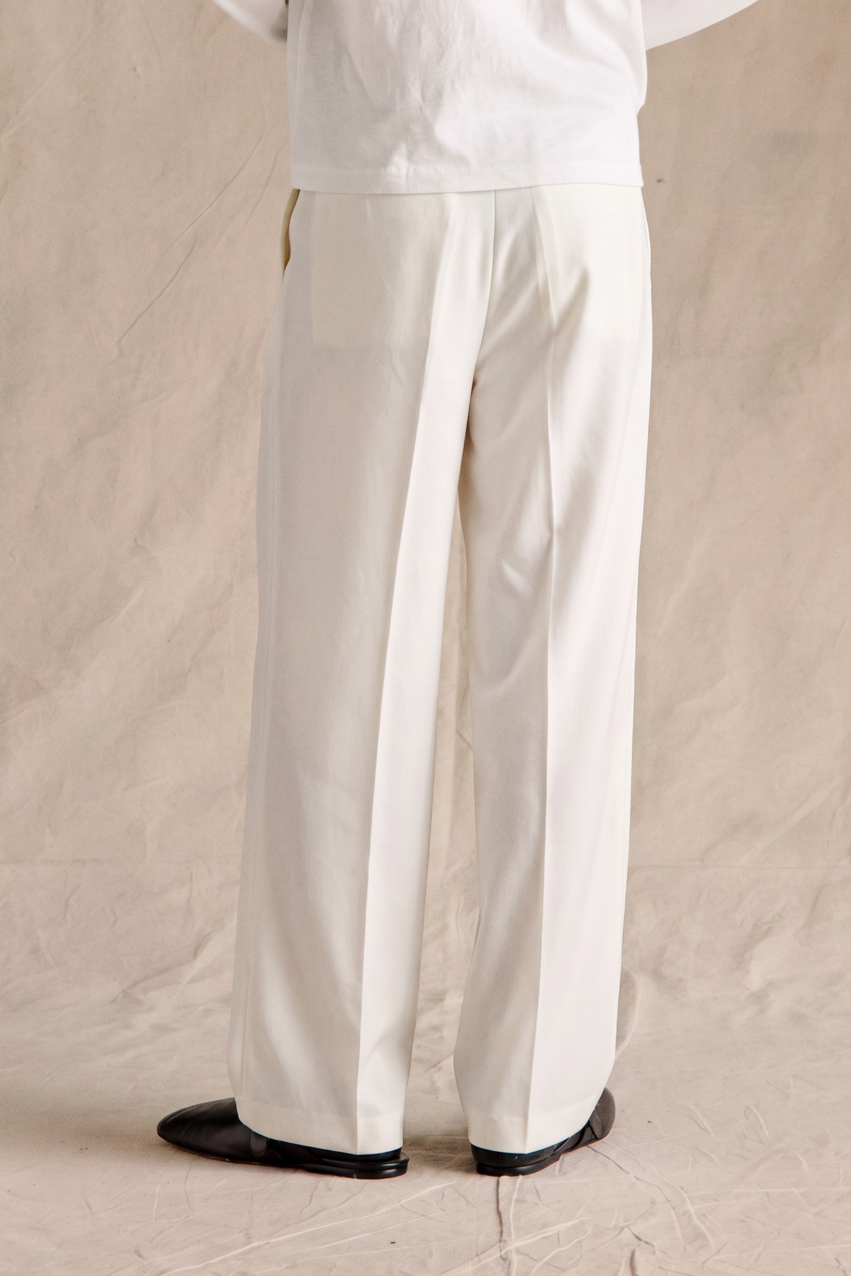 Manhattan Pleated Trousers | White