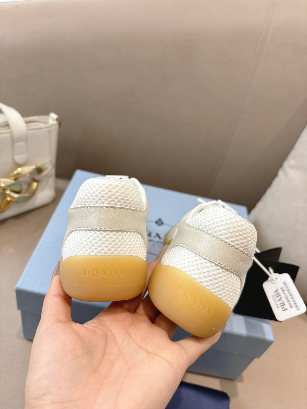 PR Speedrock leather and mesh fabric sneakers 1826051401