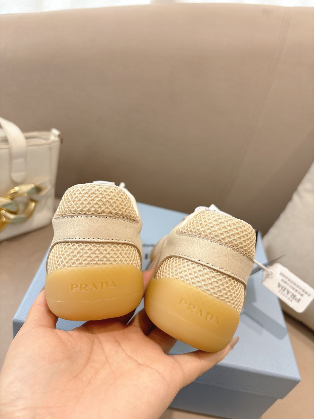PR Speedrock leather and mesh fabric sneakers 1826051401