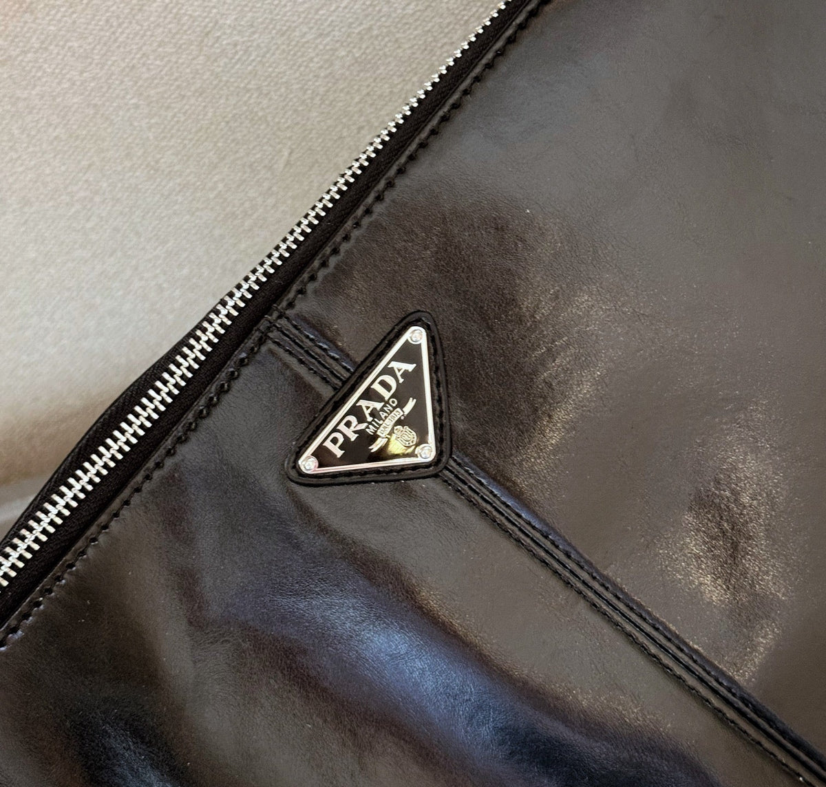 PR Soft leather messenger bag 1825061815