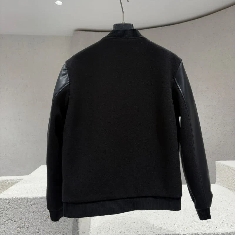 PRA 26ss Men's Dark‑Style Varsity Jacket SJ1326082713