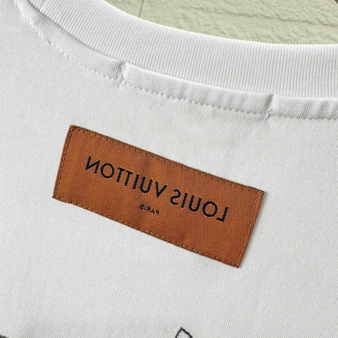 VV Embroidery letters T-shirt 1825060603