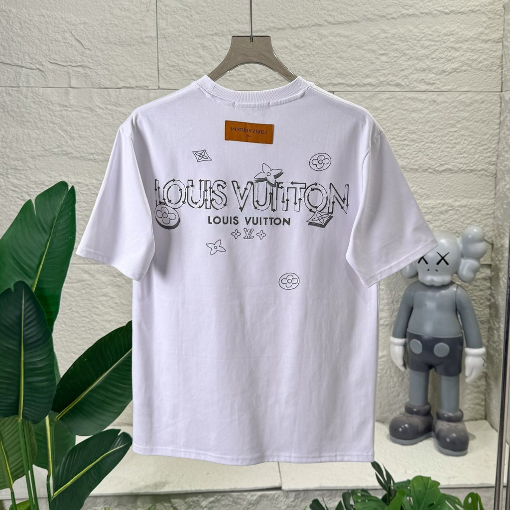 VV Embroidery letters T-shirt 1825060603