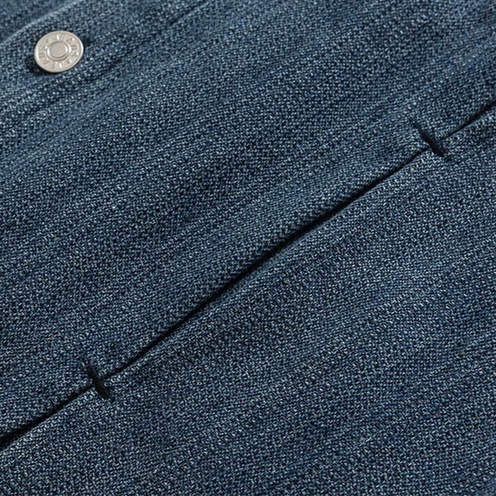 アメカジデニム長袖シャツ