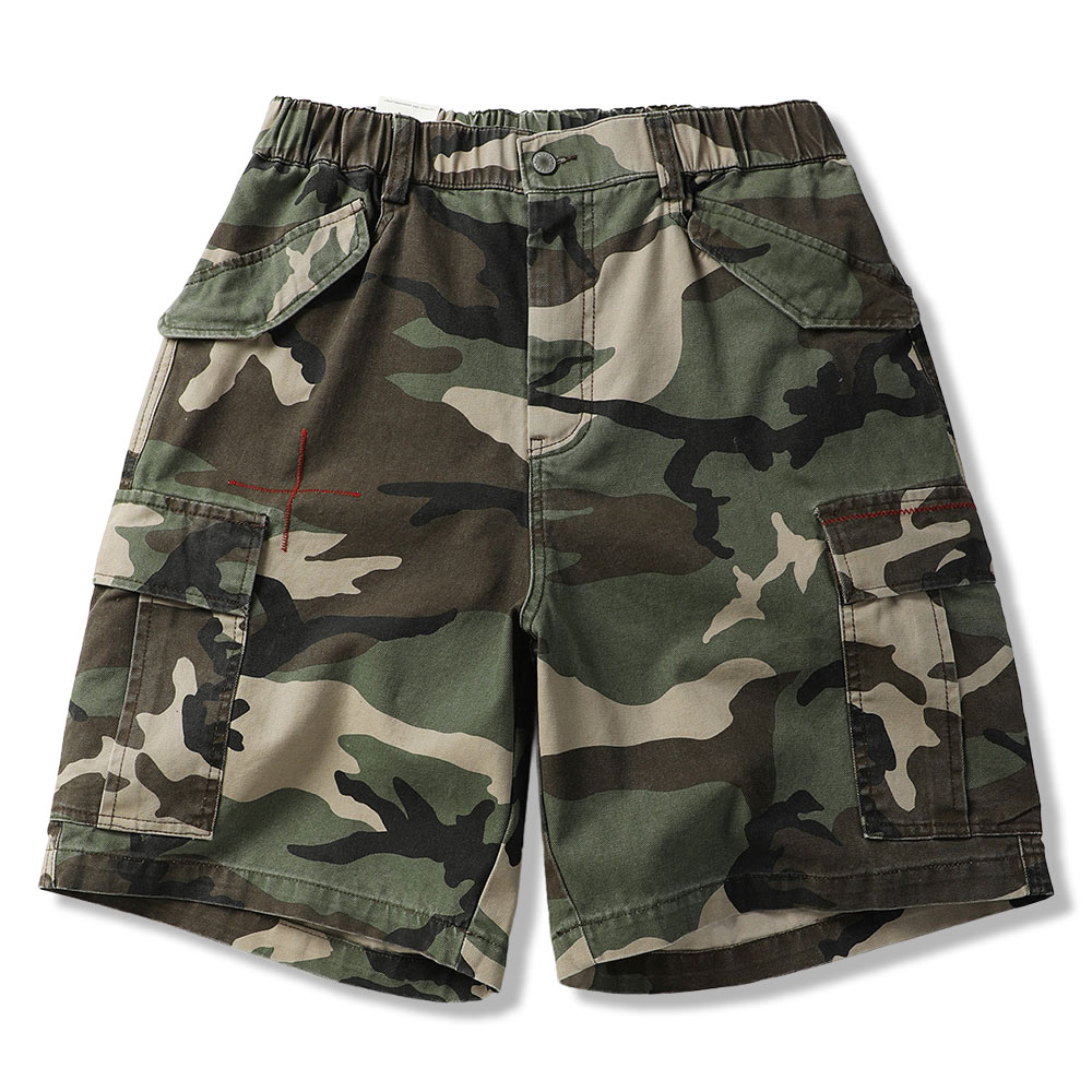 アメカジミリタリー風M81 BDU迷彩ショートワークパンツ