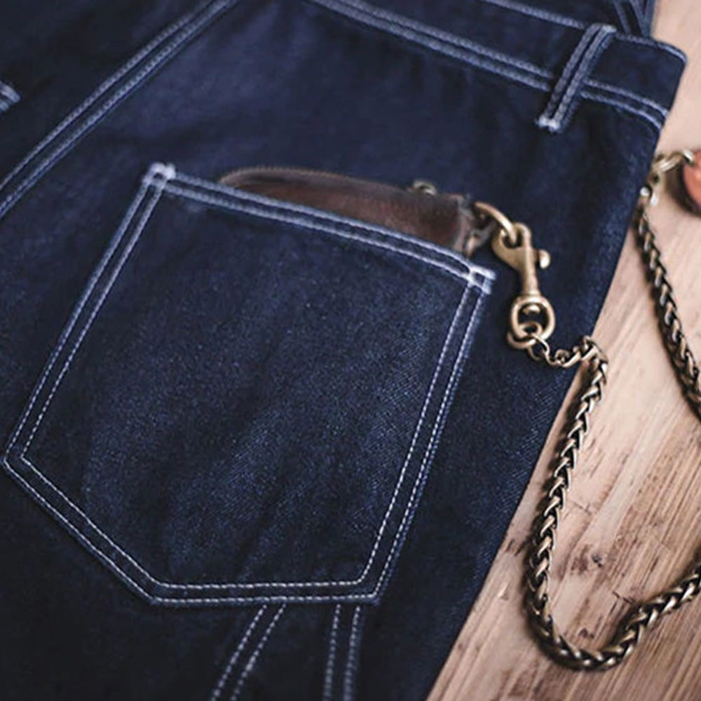 原色デニムオーバーオール