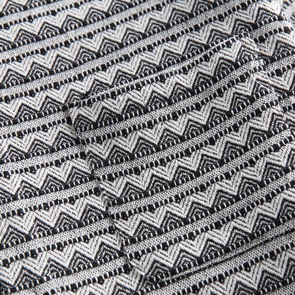 山形文様ジャカードストライプ長袖シャツ