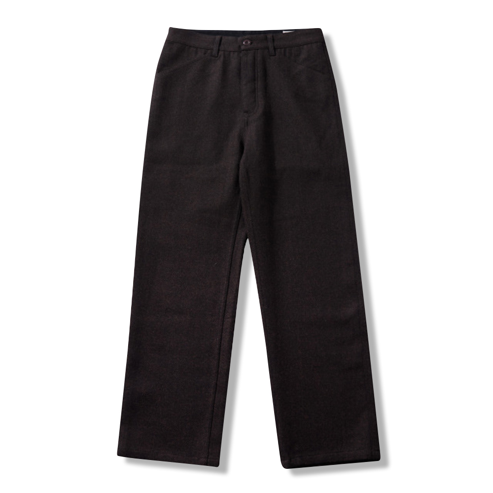 ヴィンテージカジュアル　 ヘリンボーン柄ウールスラックス