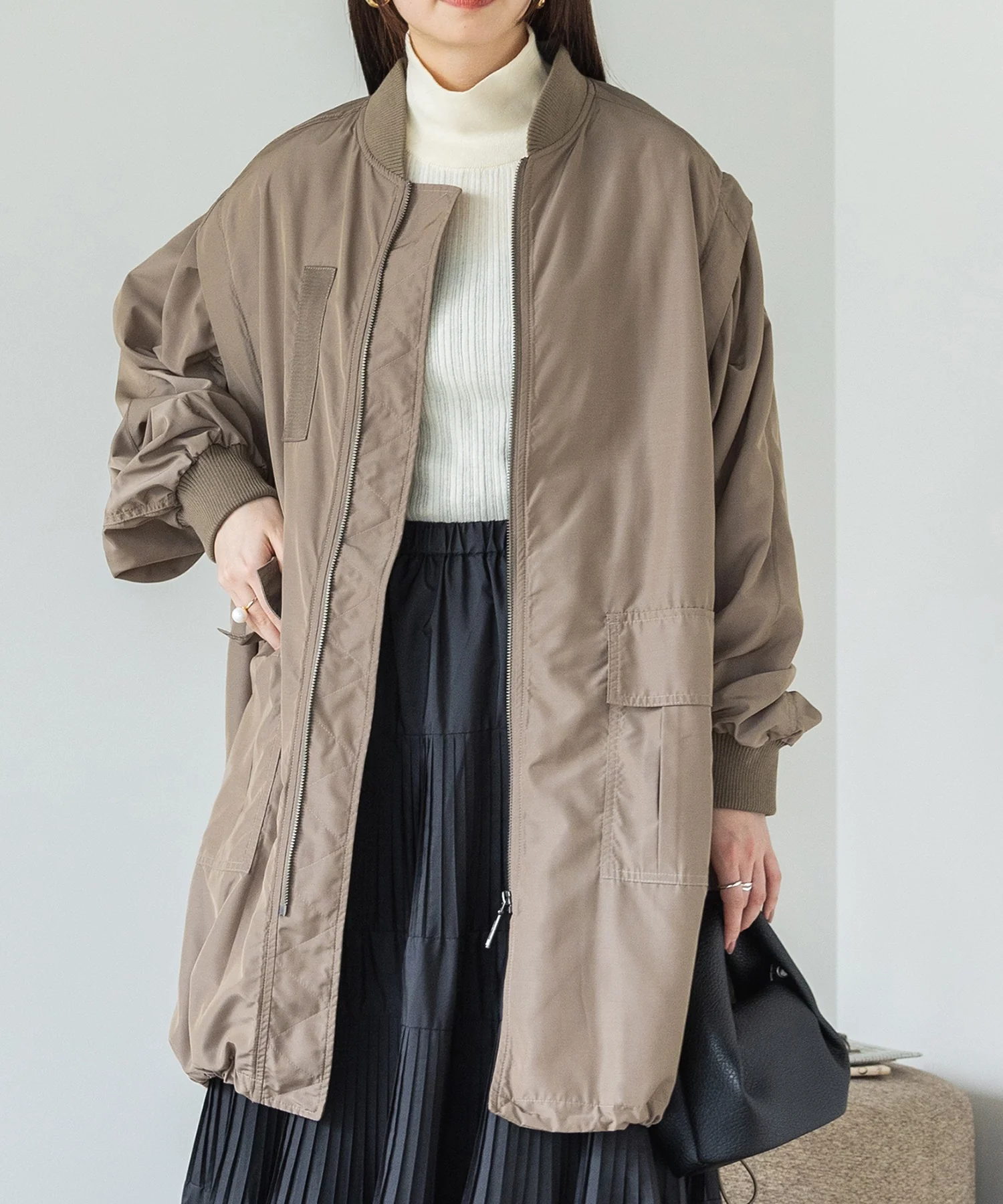 袖取り外しロングMA-1