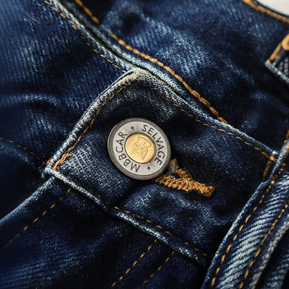 ヘビーオンス ヴィンテージウシ　セルビッジデニムパンツ